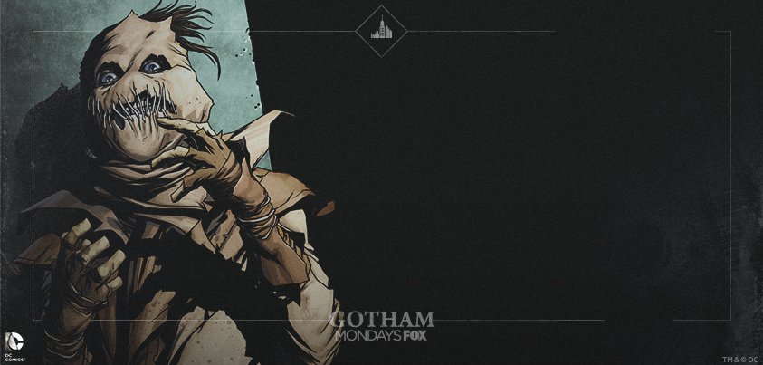 Gotham's tweet photo. .@DCComics created this custom art. Stay tuned for details on how to win #TheScarecrow prize during #gotham at 8/7c. http://t.co/tJcQq1bNfh