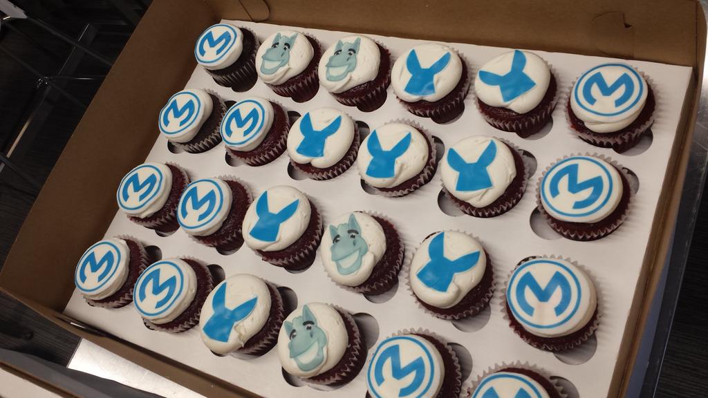 MaxTheMule's tweet photo. Celebrating the launch of the new @MuleSoft website! http://t.co/p9WFrEGBDs