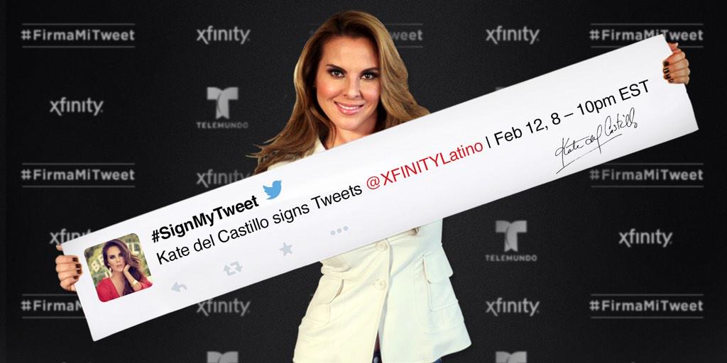 katedelcastillo's tweet photo. I’m signing Tweets on Thursday! Tweet @XFINITYLatino now and ask me to #SignMyTweet http://t.co/nLF1FqfBgd #DDP http://t.co/CWl8fUmJ7h