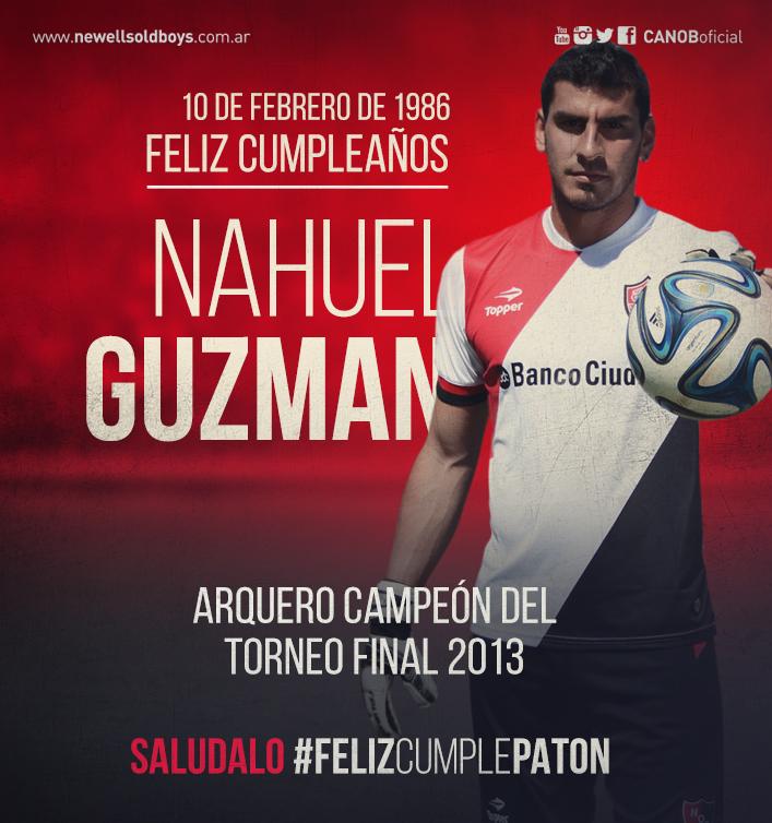 Newells's tweet photo. Un día como hoy pero de 1986 nacía @PatonGuzman. ¡Feliz cumpleaños campeón! http://t.co/KL10tPaqGW