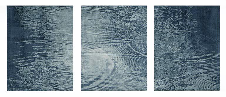 Franz Gertsch, Schwarzwasser Triptych, 1991/92