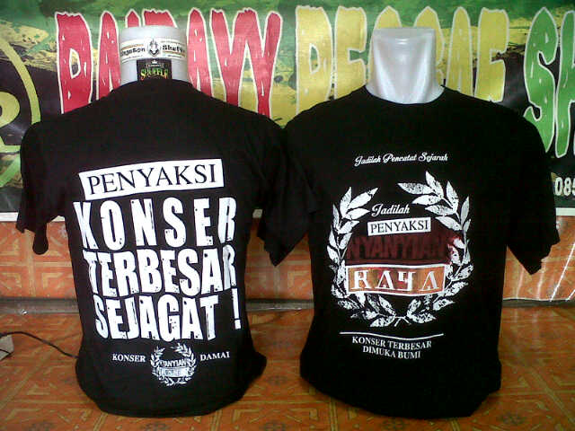 BONGKARcloth's tweet photo. T shirt Konser Raya • Size M L XL • IDR 80 k • minat!? • cp: 083877722380 / 2682164B #BONGKARcloth #TshirtIwanFals http://t.co/0wLAM0KqrU