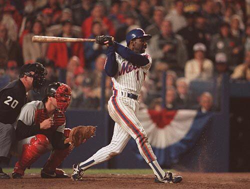 Happy birthday to Mookie Wilson. Here he hits \"a little roller up along first.\" What could go wrong? 