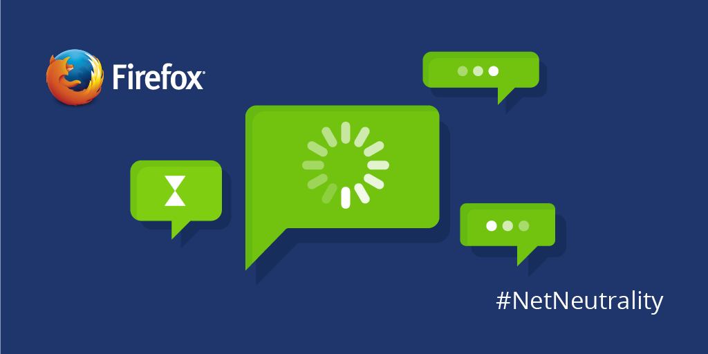 firefox's tweet photo. An open internet shouldn’t be stuck behind a loading bar. Sign our #NetNeutrality petition: http://t.co/xlTds8FrH0 http://t.co/tzf5kEmOrr