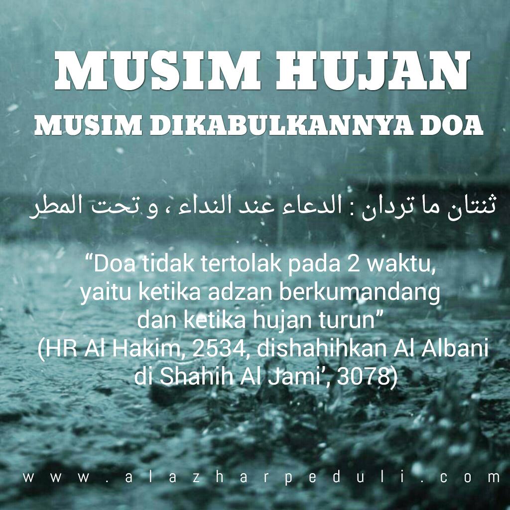 Doa Saat Turun Hujan Diijabah