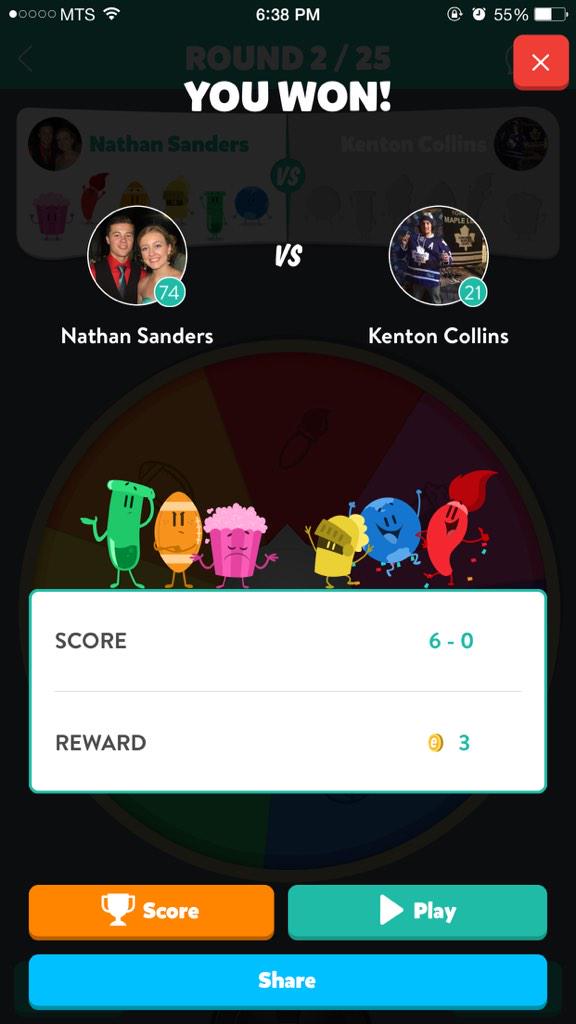 nathansanders02's tweet photo. @PT_Collins10 you should pick up your game #round2win http://t.co/aNj0YChJMZ