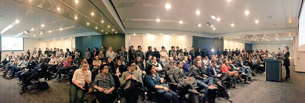 TechTO's tweet photo. Hardware is next. @KatherineHague of @BlueprintShop on the ecosystem | http://t.co/uypzYVgg0D #TOTechMeetup http://t.co/xoUlPZIcpz