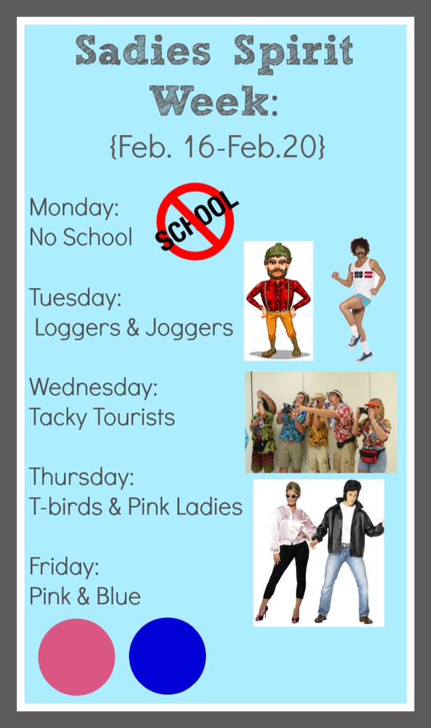 ChapHappenings's tweet photo. Sadie's spirit week starts next week and the dance is February 21st #TheBigAsk http://t.co/Rgr92zpB50