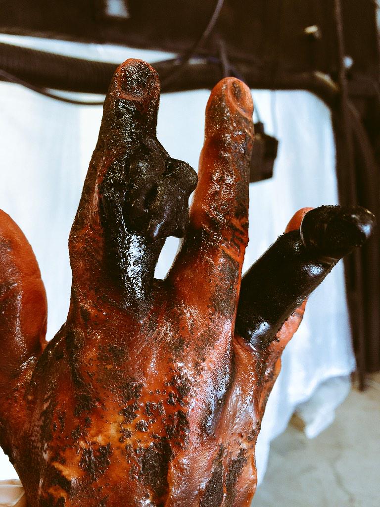 hellcrawler's tweet image. #prop hand I made for my #scifi #shortfilm