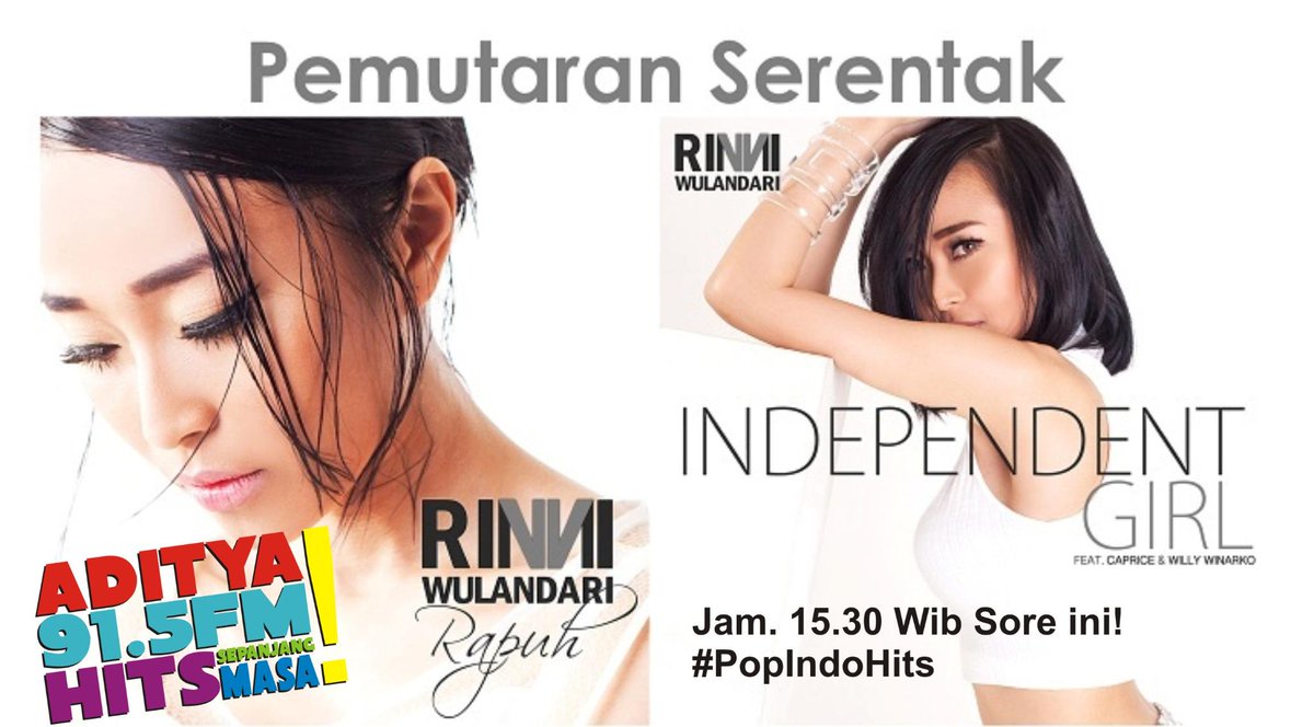 #FreshPlay <a href="/rinni_w/">Rinni Wulandari</a> Hari Ini Jam 15.00 Wib #PopIndoHits cc: <a href="/YearpyLesmana/">yearpy</a> <a href="/hendra_lovers/">Prince Adams</a> <a href="/GP_Record/">GP Records</a>