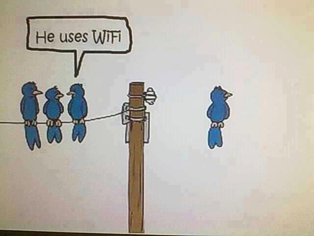 He has #Wifi? | For More visit → pinterest.com/deepeshmishra/… #TechToon
