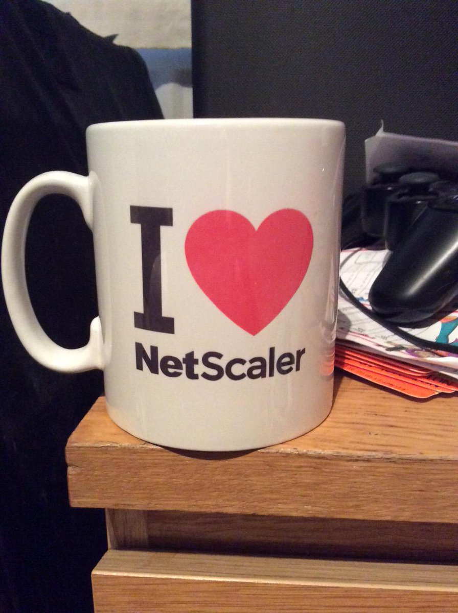Here I am, and what a handsome chap I am #NetScaler #mug