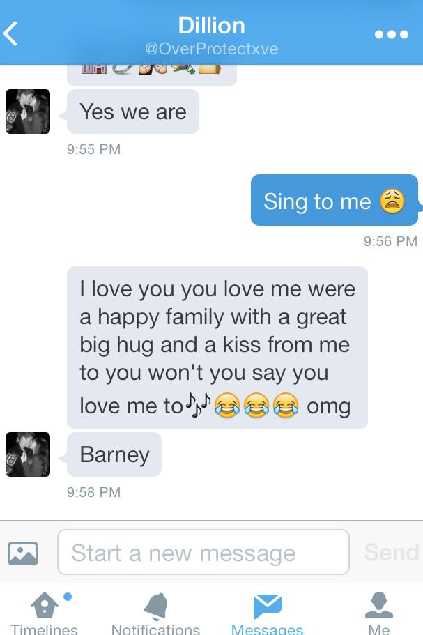 When I tell him to sing to me he's sings me this 😂😂