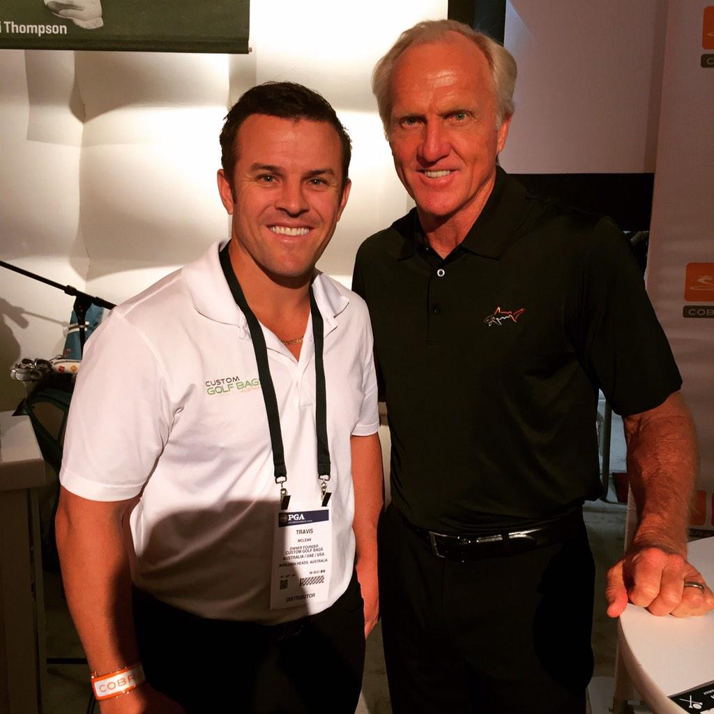 Happy 60th birthday Greg Norman. Had the pleasure of meeting Greg at the PGA Show a true gentleman. 