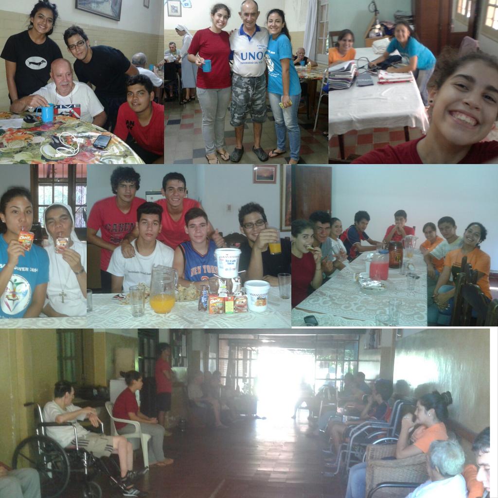 JgSue's tweet photo. "Los ancianos son mi debilidad, los jóvenes mi fortaleza" SLG.
Voluntariado en el Hogar de ancianos La Piedad! http://t.co/jj34SLir4k