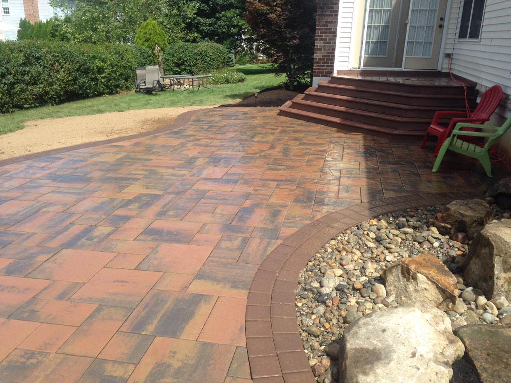 iMowGroup's tweet photo. @CambridgePavers patio we designed and installed. #armortec #hardscapebrotherhood #pavers #steps #iScape #unique http://t.co/L3O8fWAUSh