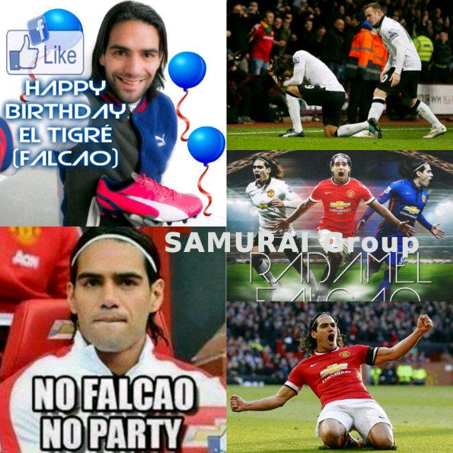 Happy 29th Birthday, Radamel Falcao El TIger !! Semoga Lebih Tajam Di Man Utd  Aminnnn ,,,  