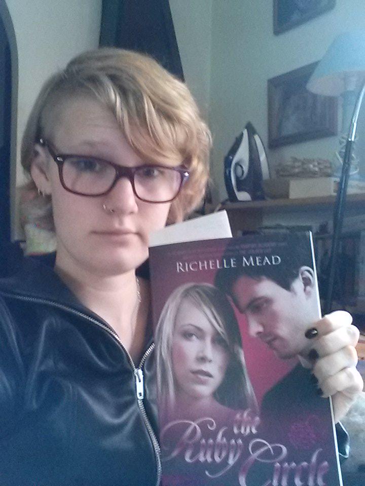 thelivingdeath's tweet photo. Happy birthday to me! #RubySelfie @PenguinTeenAus @BloodlinesBooks @RichelleMead best birthday present I think ;) http://t.co/XNj5P5IbpS