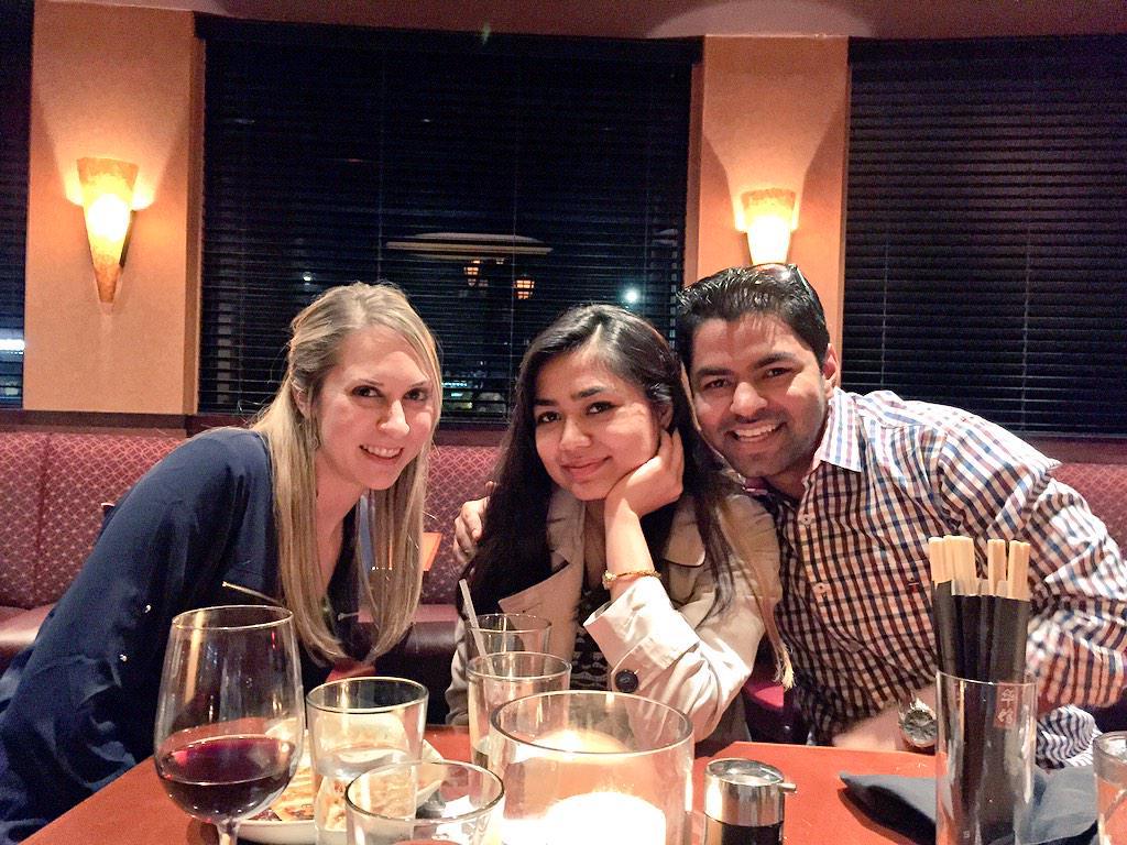 anku's tweet photo. Solid Dinner!! Thank you folks for all the wishes and an awesome dinner to end the day #GettingYoung http://t.co/YOoNIJIoNt