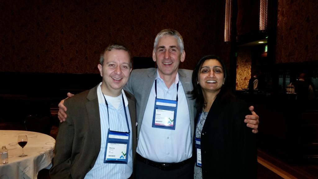 MannyPalombi's tweet photo. With @AbleOneSystems President Grant Sojnocki and @dhruvasuthar at the #IBMPWLC NA Reception. #canadianchannel http://t.co/JbPNyi5Wft