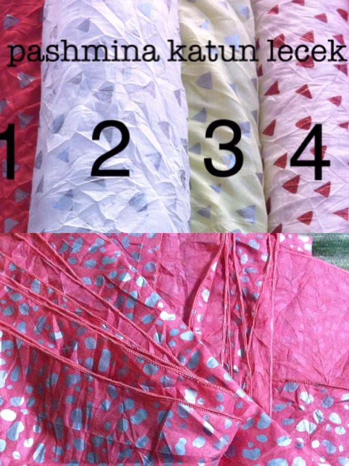 pashmina nya yuk kaka . bahan katun lecek 😁