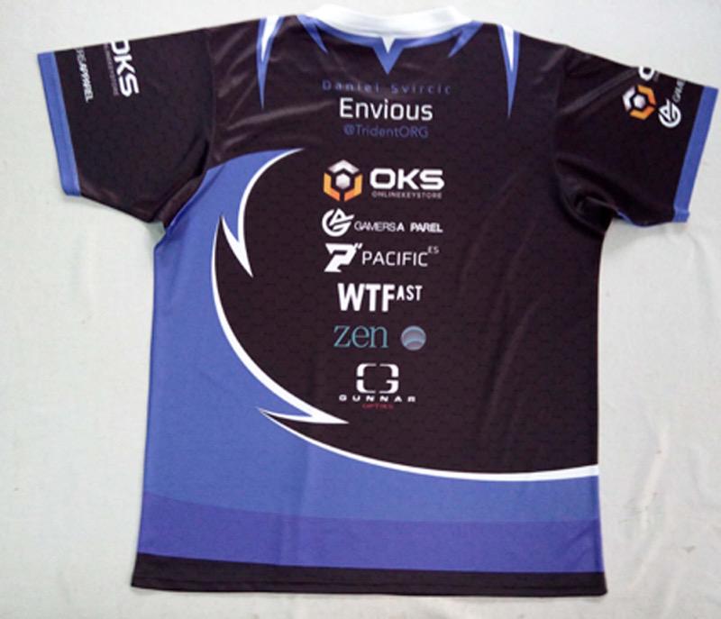 TridentEsports's tweet photo. 2015 Trident Jerseys thanks to @GamersApparel Apparel store will be up soon! #BleedBlue http://t.co/b4yfl4fn5t