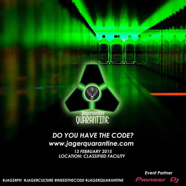 kjrasing's tweet photo. I still have passes. See you on Friday! #JagerPH #JagerCulture #INEEDTHECODE #JAGERQUARANTINE http://t.co/jONNiujsty