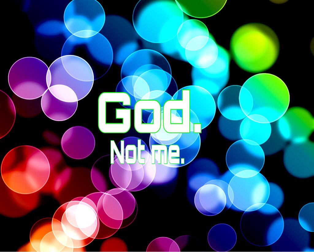 PurelyFocused's tweet image. It's all about God! Not me!