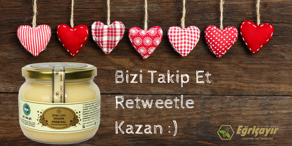 14 Şubat'a kadar bizi takip edip gönderiyi retweetleyen 2 kişiye Eğriçayır Krem Bal bizden hediye!
#çekiliş #kampanya