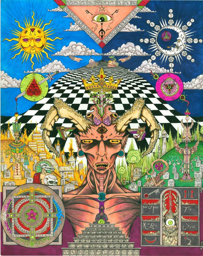 helleborusblack's tweet photo. @Occult_Art333 Transmissions from Yuggoth in Biny: Illustrated &amp; colored by John Fowler. #418 http://t.co/uRYkUnlltB http://t.co/18j1FrQsZZ