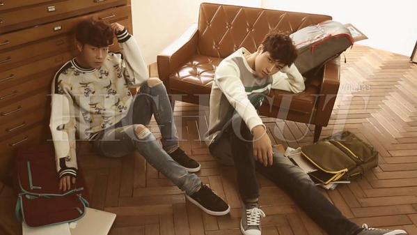 INFINITE7SOUL's tweet photo. [VID] 150210 #인피니트 Sunggyu and Myungsoo for High Cut Vol.143: http://t.co/latJyFj0lO http://t.co/WuGS1GrVum
