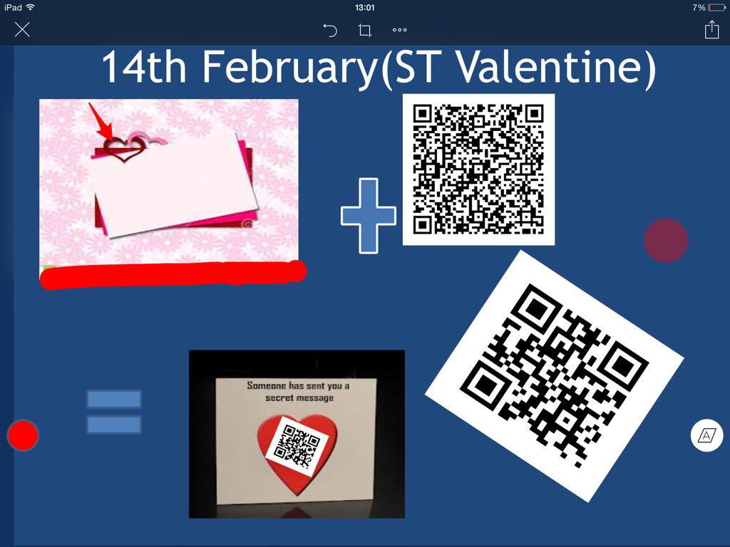 imcoterof's tweet image. Try something different  in your #class .try new #Valentine cards with QRs #fltmobile #eltmobile