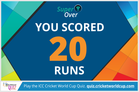 akashmmmec's tweet photo. Check out my score in the #CWCQuiz http://t.co/btyADlSobD