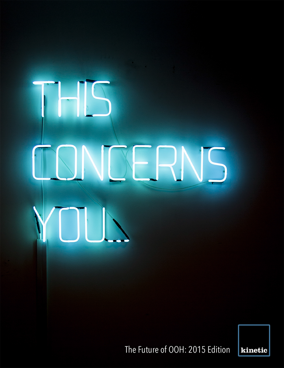 kineticwwUK's tweet photo. THIS CONCERNS YOU. Our brand new mag on future of #OOH, smart cities, tech &amp; more http://t.co/m6lgHNPUvP #KineticFOOH http://t.co/IkLxVcs06X
