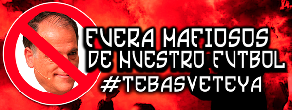 JovenRmcf's tweet photo. NO ULTRAS NO FUTBOL
#TEBASVETEYA http://t.co/0nu0B4AYW8