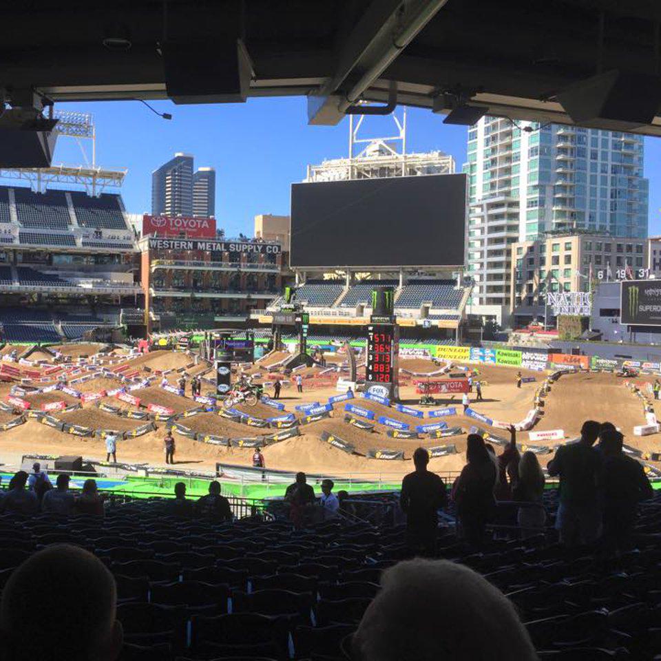 Past Saturday Petco Park Sand Diego Supercross afternoon