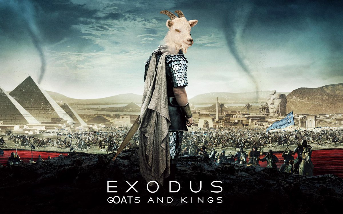 ___btc___'s tweet photo. #ReplaceAMovieTitleWithGoat Exodus: Goats and Kings http://t.co/dAkw2d1RqJ