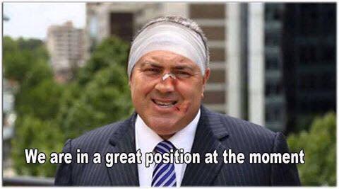 CFMEU's tweet photo. Is anyone taking this bloke seriously anymore #libspill #auspol #nswvotes #730report #ImStuckWithTony http://t.co/X2T5lbHbbq