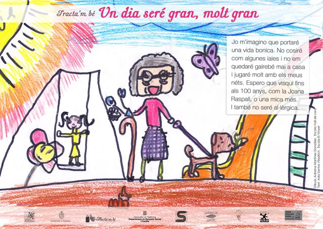 I així s'imaginen quan siguin grans l'Adriana Martínez de l'escola Vall de Lord i l'Ada Santos de El Vinyet #Solsones