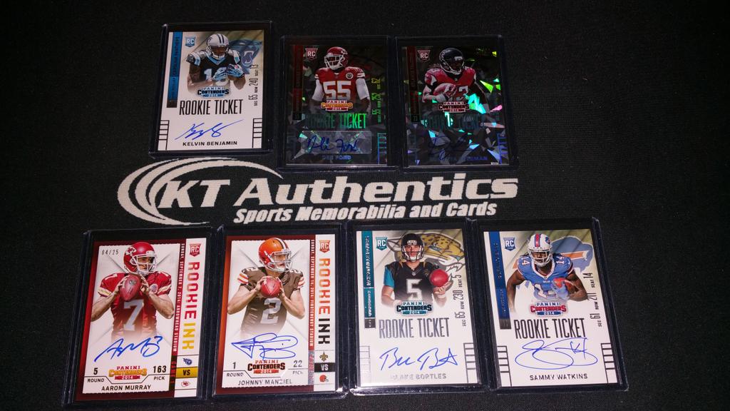 KTAuthentics's tweet photo. Another crazy case of contenders Break number 25 @PaniniPigskin @ChecklistsforUS @JonesysSportsBR @redngoldblooded http://t.co/BrxzIcAqTt