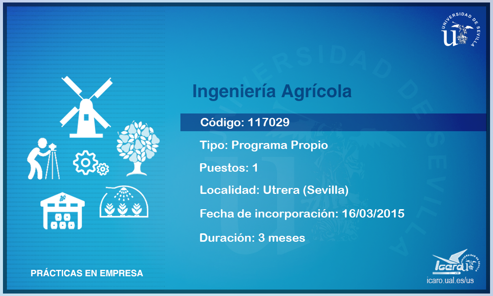 spee_us's tweet photo. ¡NUEVAS! ofertas de prácticas en empresa @unisevilla Ingeniería Agrícola http://t.co/21pOlT9keW ¡Accede ya! @ETSIA_DA http://t.co/M1BvsKVWtr