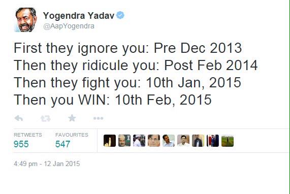 _YogendraYadav's tweet image. Then you WIN !