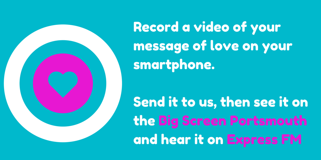 Video a personal message for a loved one, send it to us and we'll play it on Valentine's Day

bigscreenportsmouth.co.uk/updates/free-v…
