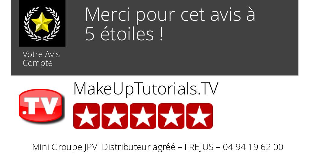 makeupvids's tweet photo. Je viens de donner mon avis et j'ai laissé la note de 5 étoiles.  Pour le lire : https://t.co/muv2Jbj7fj http://t.co/7iu5XzwtS4