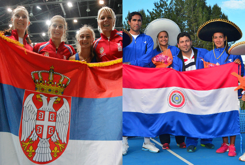 BJKCup's tweet photo. World Group II play-offs draw - Serbia will face Paraguay in Serbia (by lot) #FedCup draw http://t.co/W1Y246D8fn