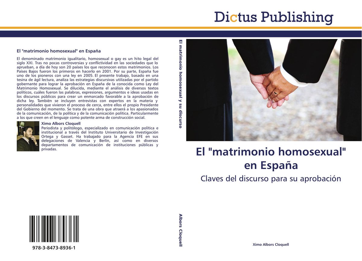 XimoAC's tweet image. Todo esfuerzo merece la pena: nuevo libro sobre el Matrimonio Gay en España, en el año de su décimo aniversario.