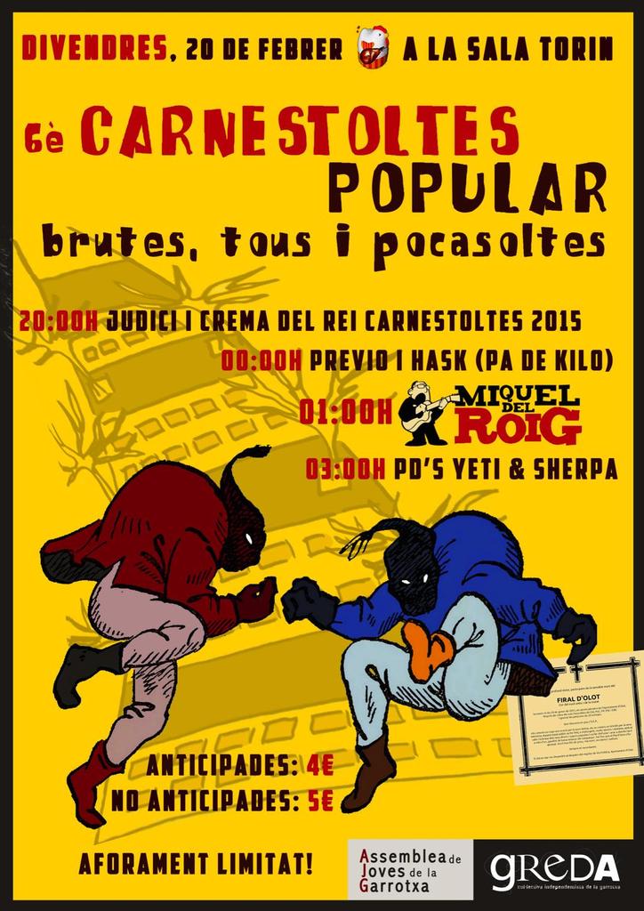 Xavier_Tf's tweet photo. No t'ho perdis!!! #olot #olottv #radioolot #lagarrotxa #elgarrotxicat #carnestoltesolot #disfraç http://t.co/uwnNvMSky5
