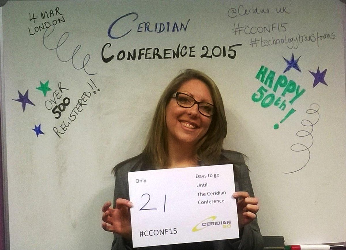 SDWorxUKI's tweet photo. How many days until our biggest and best conference takes place @HayleyMonger? #cconf15 #technologytransforms http://t.co/tTHk5hpwB8