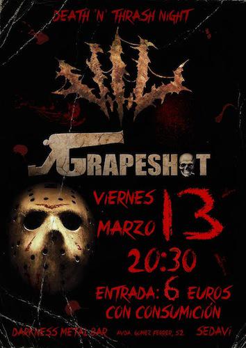 .<a href="/Uveiele/">V.I.L.</a> V.I.L. y <a href="/GRAPESHOTMETAL/">GRAPESHOT</a> unirán fuerzas en Sedaví en marzo - bit.ly/16NTQdD
