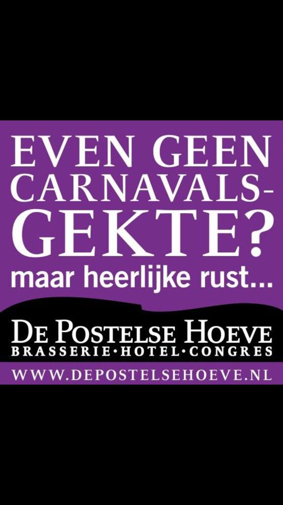Kom tijdens de carnaval rustig genieten van onze heerlijke gerechten.
Brasserie de Postelse Hoeve
013-4636335